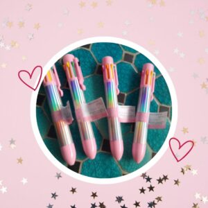 🦄 Stylo Bille Multi-Couleurs