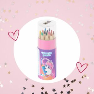 🦄 Mini boîte de crayons de couleur avec taille crayon (licorne ou animaux)