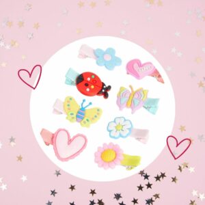 🦄 Barrettes Originales et Colorées (le lot de 8 barrettes) - Modèles : Fruits, Licorne, Glaces, Fleurs&Papillons