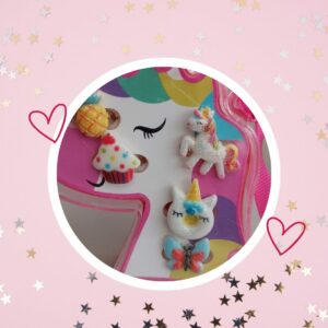 🦄 Bagues enfants réglables thème "Licorne et Arc-en-Ciel" (Différents Modèles)