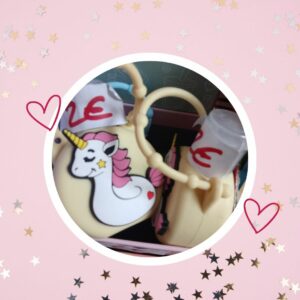 🦄 Mini fiole rechargeable de gel hydroalcoolique pour les mains (licorne ou palmier)