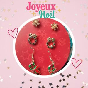 🦄 Boucles d'Oreilles NOEL