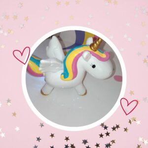 🦄 Tirelire Licorne ailée Arc-en-Ciel