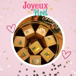 🦄 Calendrier de L'Avent "REUTILISABLE" : avec figurines pour sapin incluses (dans une bôite en métal à gâteau de collection)