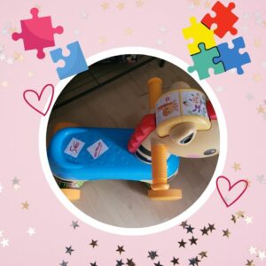 🦄 Cheval-Zèbre Trotteur/Porteur Fisher Price - Fonctionne