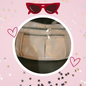 🦄 Petit sac à main gris simili cuir