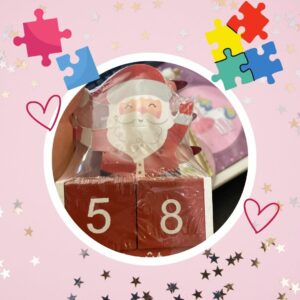 🦄 Calendrier Perpétuel à poser (en bois - motif PERE NOEL) ou Calendrier de l'Avent !