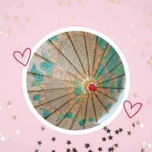🦄 Ombrelle Chinoise MINIATURE (modèle vintage exclusif)
