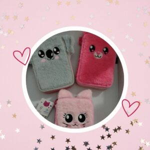🦄 Trousses Animaux Peluche avec Crayons de couleur, Feutres et Set Papeterie)