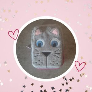 🦄 Pochette PELUCHE pour tablette enfant "CHAT"