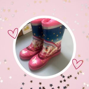 🦄 Bottes caoutchouc LICORNE pour enfant (Taille 34 - occasion)