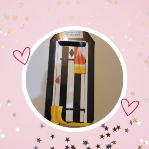 🦄 Tirelire en Métal : Cabine de Plage Bretonne ! (Vintage)