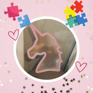 🦄 Miroir Tête de Licorne Rose