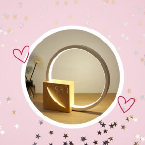 🦄 Lampe de Chevet multifonctionnelle, réveil, veilleuse tactile, lampe