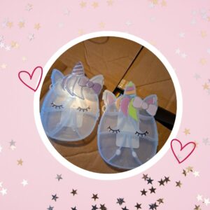 🦄 Lot de 2 Boîtes de rangement "Licorne" pour petits accessoires