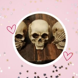🦄 Tirelires des 3 sages TETES DE MORT grands modèles - (OCCASION🏷️)