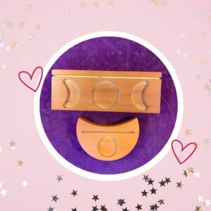 🦄 Présentoir pour cartes de Tarot en bois (2 planches)